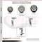 Service Caster 5 Inch Rubber on Aluminum Caster Set with Ball Bearings 2 Brakes 2 Rigid SCC-20S520-RAB-TLB-2-R-2 - alternate 6